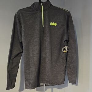 Dc Comics Batman  Logo Pull Over 1/4 Zip Sweatshit Size M